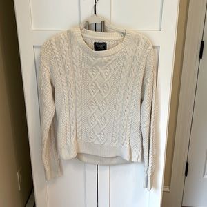 Cream Abercrombie Sweater